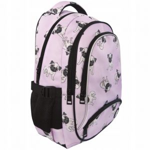 Plecak szkolny do klas 1-3 ergonomiczny psy róż A4