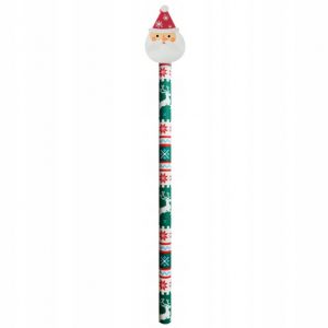 Ołówek z gumką świąteczny na mikołajki wzory scand