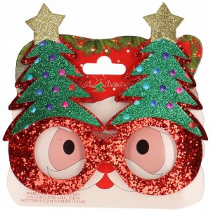 Okulary świąteczne dekoracja gwiazdka Mikołajki
