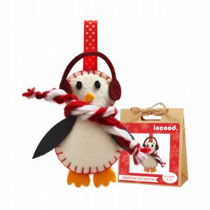 Zestaw kreatywny świąteczny Mikołajki filc pingwin