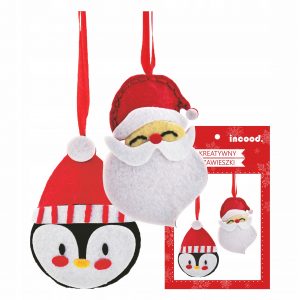 Zestaw kreatywny świąteczny Mikołajki Pingwin filc