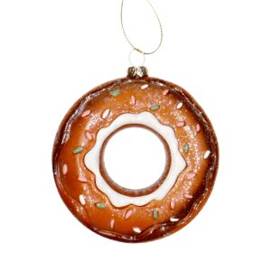 Ozdoba zawieszka świąteczna bombka kształtka na choinkę donut